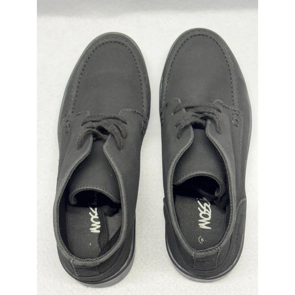 Mossimo Supply Co Mens Black Canvas Chukka Boots Moc Toe Lace Up Shoes Size 9